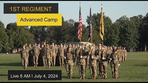 1st Regiment, Advanced Camp, Graduation Ceremony, CST 2024