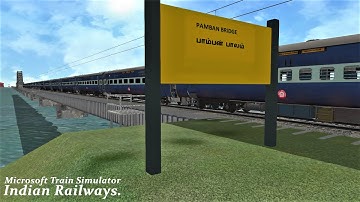 Boat Mail Crossing Pamban Bridge #Pambanv2. Msts Indian Railways.