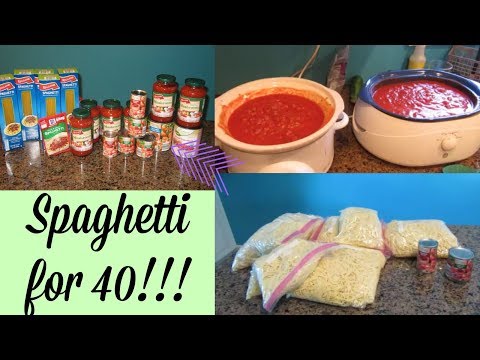 Spaghetti for 40!! | PTO MOM