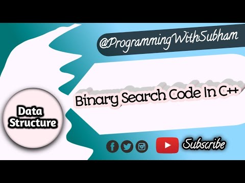 Binary Search Code In C++ language | Binary Search Code | What is ...