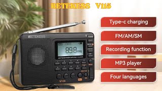 видео: RETEKESS V115 -Бюджетне радіо з хорошими можливостями.RETEKESS V115  Budget radio with good features картинка: RETEKESS V115 -Бюджетне радіо з хорошими можливостями.RETEKESS V115  Budget radio with good features