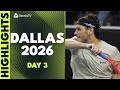 Fritz &amp; Paul In Action, Tiafoe vs Korda | Dallas 2026 Highlights Day 3