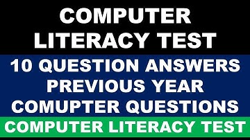 computer literacy test questions and answers in english for clt and cpt exam