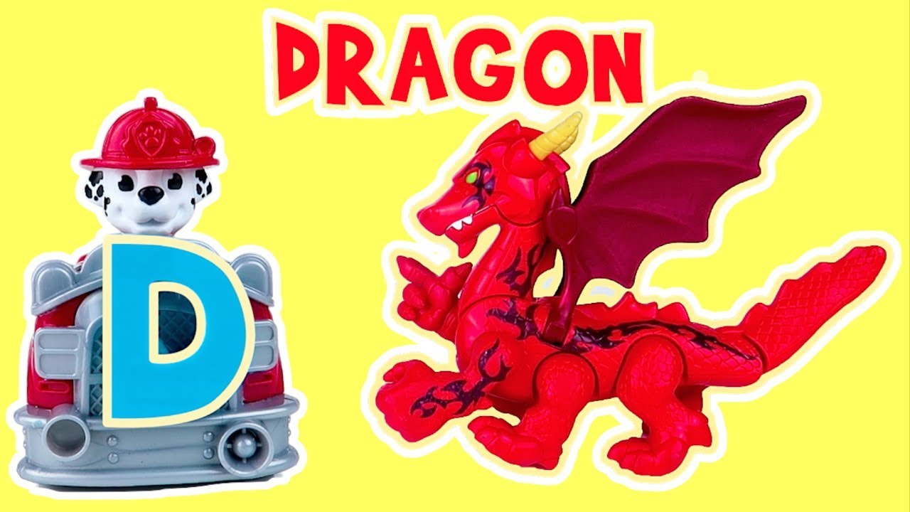 alphabet divided by 4 Paw Patrol Pups Teach Kids the Letter D from the Alphabet