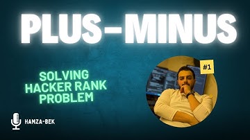 Solving Plus-Minus on HackerRank