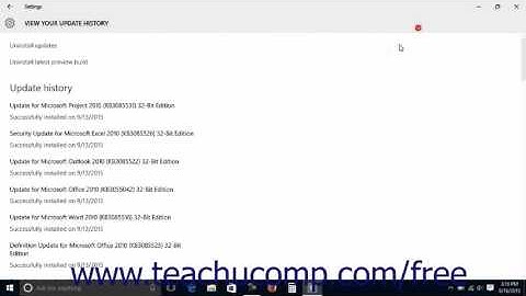 Windows 10 Tutorial Windows Update Settings Microsoft Training