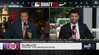 Washington Nationals Select Eli Willits with No. 1 Pick in 2025 MLB Draft!