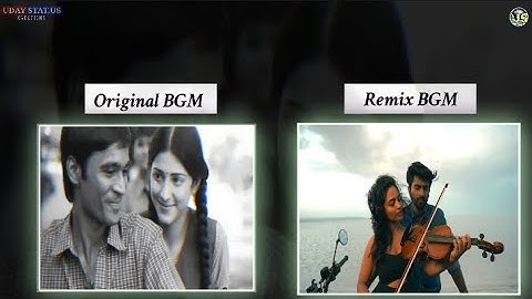 3 Moonu BGM vs Vellake Music BGM | Original and Remix Versions | Love BGM Status 😍 |