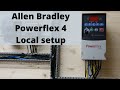 Allen Bradley Powerflex 4 local mode set up and Factory reset Single phase (English)