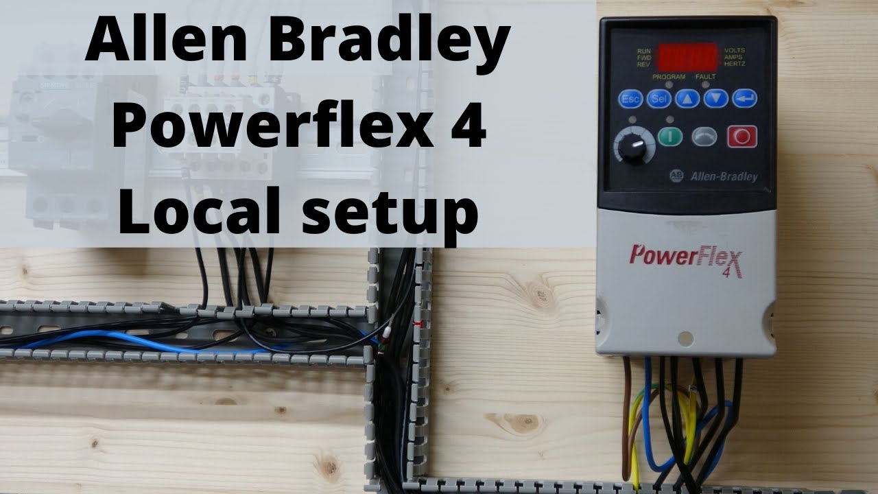 Allen Bradley Powerflex 4 local mode set up and Factory reset Single
