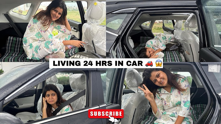 Living 24 Hours in Car 🚘 Challenge