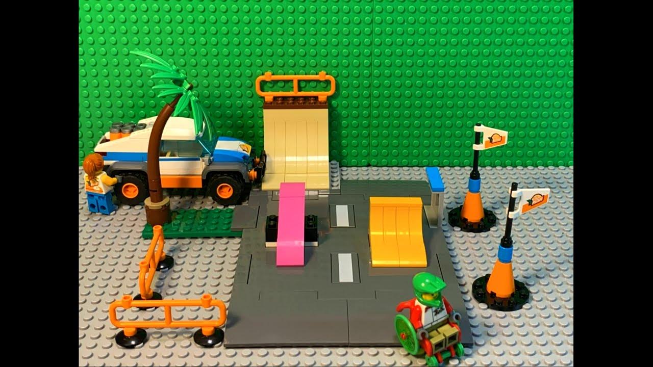 LEGO City Скейт Парк 60290 - Лего Спид билд обзор. - YouTube