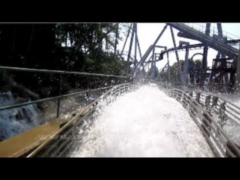 Coal Cracker log flume Front Seat on-ride HD POV Hersheypark