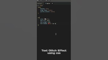Text Glitch Effect using CSS | #shorts #learnhtml #webdesign #html5 #css #css3 #shortsvideo