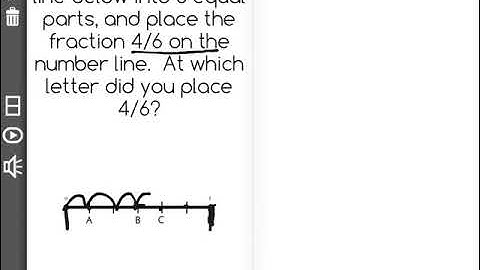 [3.NF.2b-1.4] Fractions on number line - Common Core Standard