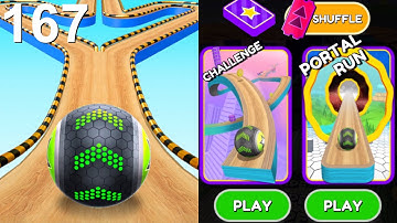 Going Balls Speedrun, Grappige Fails vs. Uitdaging, Portal Run, Race Android, iOS Gameplay 167