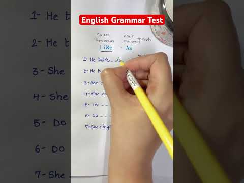English Grammar Test - Like Vs As