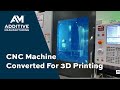 Haas machining center becomes hybrid with metal 3d printing head