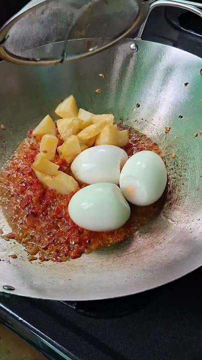 Balado telur kentang #cooking #food #masak #recipe #masakansimple #ytshorts #ytshort #videoviral