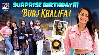 Surprise Birthday Burj Khalifa Dubai Birthday Sanjana Singh Actress Sanjana Singh