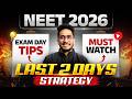 NEET 2026 | Last 2 Days Strategy | Exam Day Tips 🚨 Must Watch | PW Vidyapeeth Jammu Kashmir