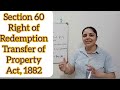 Section 60 || Transfer of Property Act 1882 || Right to Redemption #section60 #archnasukhija