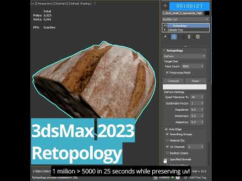 3dsMax 2023 - Retopology 1.2