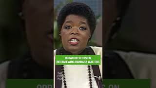 Oprah's first interview with her idol Barbara Walters