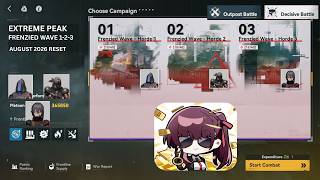 GFL2 - Extreme Peak Frenzied Wave Horde 1-2-3 - August 2026 Reset - Girls Frontline 2 Exilium