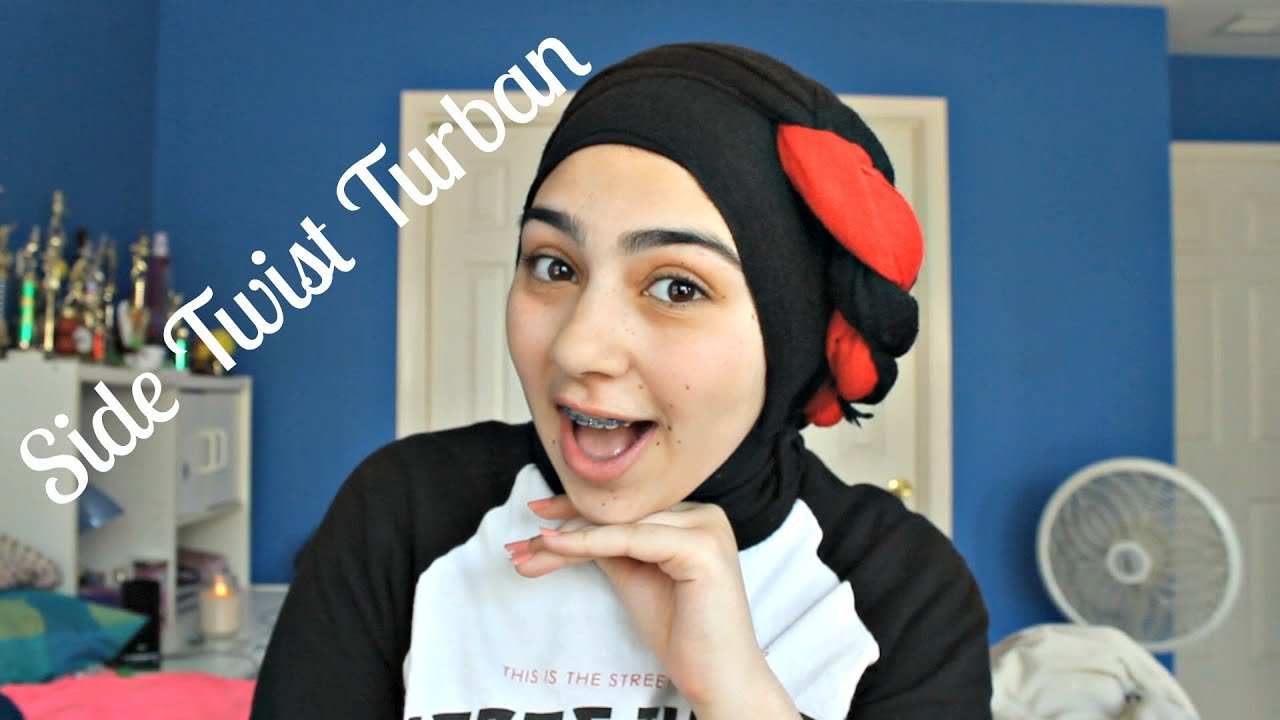 HIJAB TUTORIAL 1:  Two-Tone Side Twist Turban