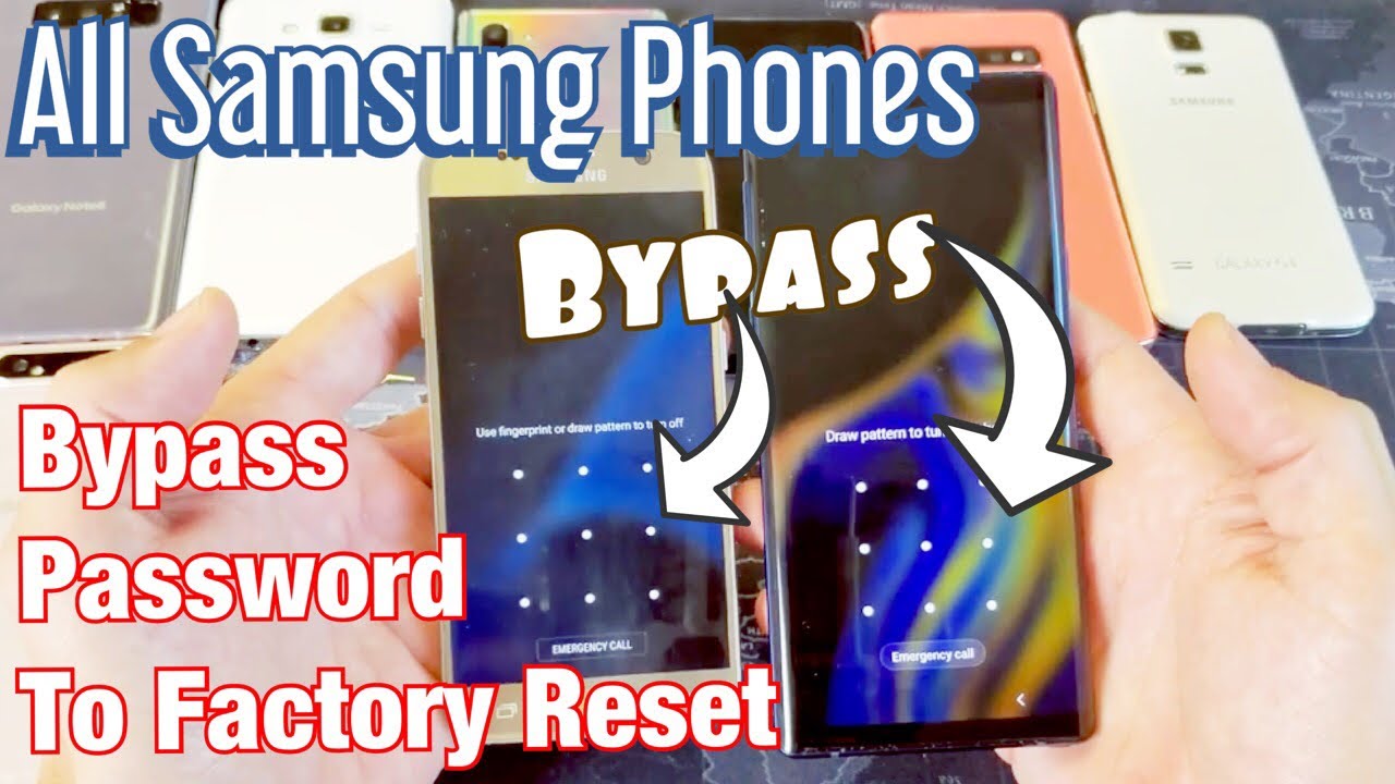 How to Bypass Password/Pin Code to Factory Reset for ALL SAMSUNG GALAXY  PHONES