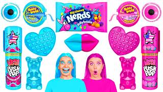 Pink Food vs Blue Food Color Challenge by BaRaFun