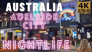 Adelaide City Nightlife | Australia |Walking Tour