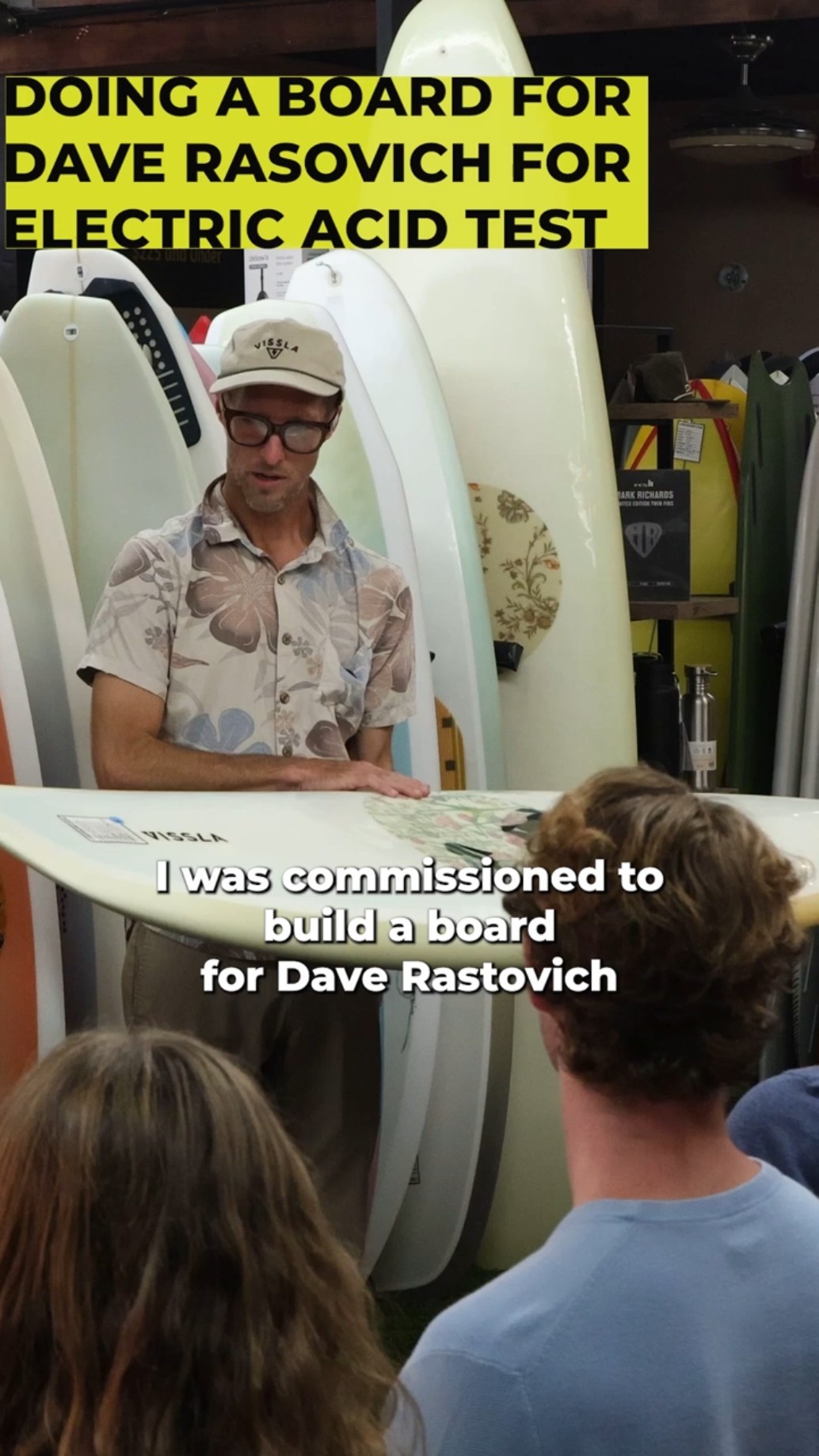 Doing an Electric Acid board for Dave Rastovich #surfboard #surf