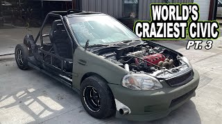 WORLD'S CRAZIEST CIVIC: Pt. 3 - Paint, Seats, & More!