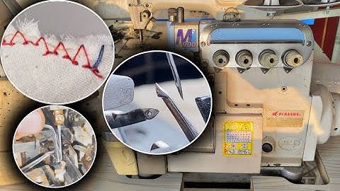 Proper Stitch Setting & Adjustment Overlock Machine