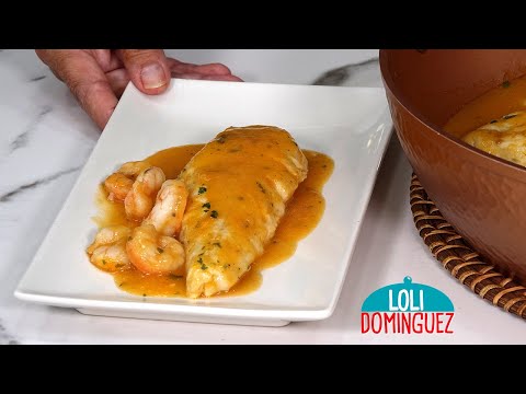 MERLUZA CON GAMBAS