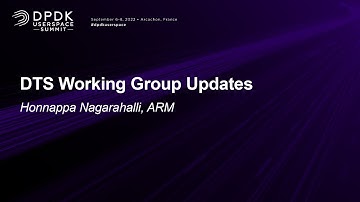 DTS Working Group Updates - Honnappa Nagarahalli, ARM