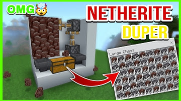 How To Make Automatic Netherite Duper/Farm Tutorial in Minecraft 1.20 Bedrock/PE/JAVA/Xbox/PS4/PC