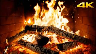 🔥 Christmas Fireplace (12 HOURS) with Cozy Hearth Crackles and Dim Ember Fire for Calm Evenings