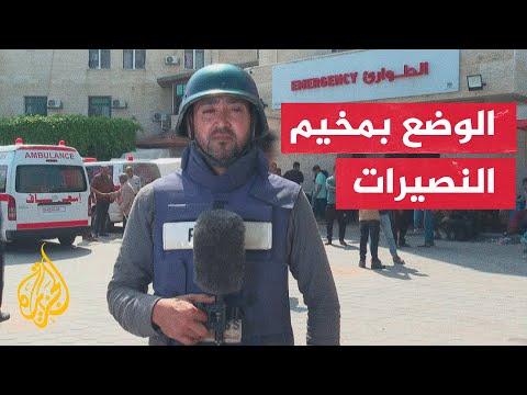 تجدد القصف الإسرائيلي على مخيم النصيرات وسط قطاع غزة