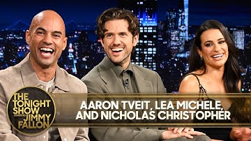 Aaron Tveit, Lea Michele and Nicholas Christopher Challenge Jimmy to Try Their Vocal Warmups