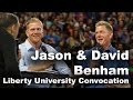 Jason and david benham  liberty university convocation