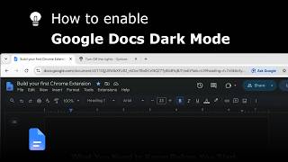How to Use Google Docs in Dark Mode on Desktop/PC web: Quick & Easy (FREE)
