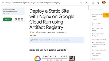 Deploy a Static Site with Nginx on Google Cloud Run using Artifact Registry gem-cloud-run-nginx