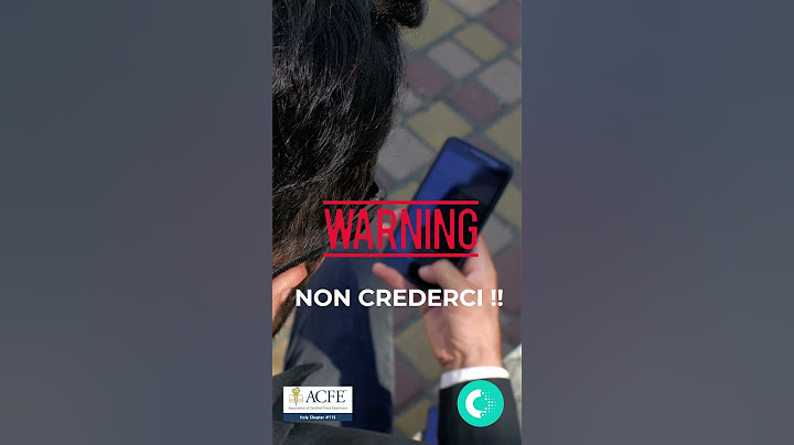 Le telefonate Scam!