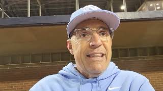 UNC coach Scott Forbes after the Tar Heels' loss to Virginia in the opener of the series. #UNC