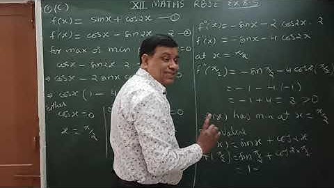 Application of Derivatives #class 12 RBSE exercise 8.5 question 1 ( c ), Maxima and minima