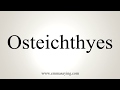 How To Pronounce Osteichthyes