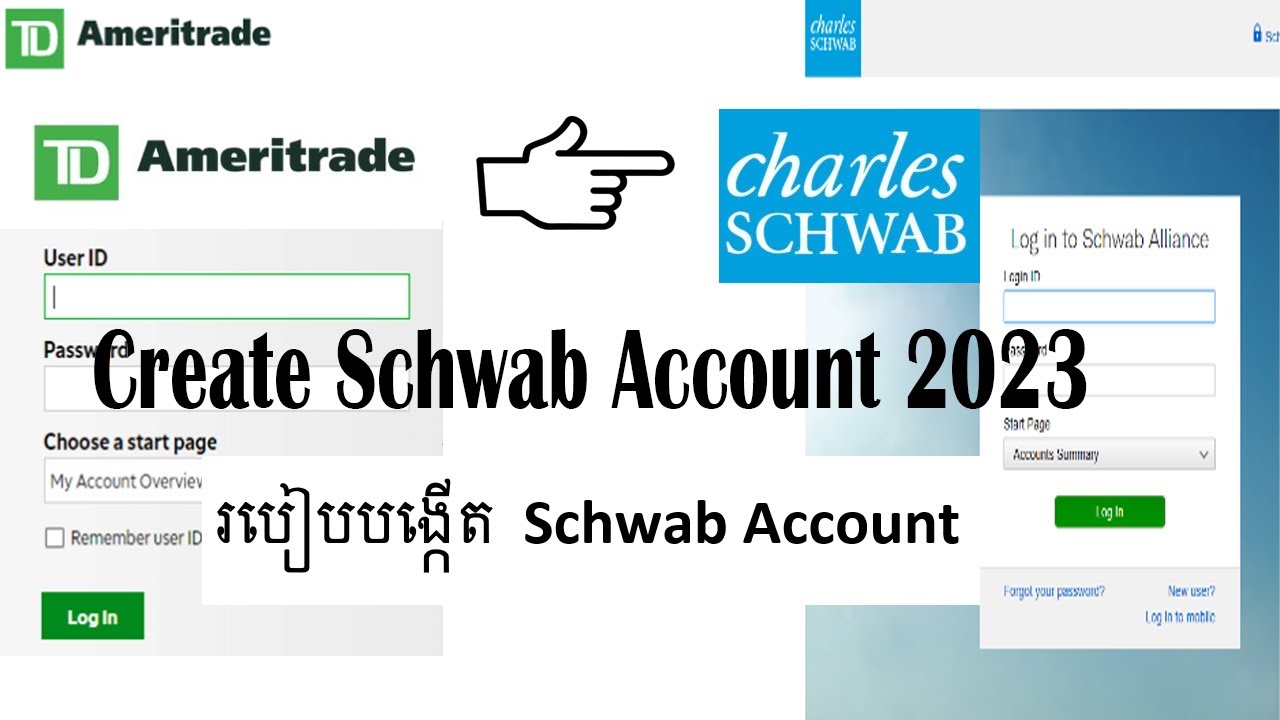 របៀបបង្កើត Schwab account, How to Create Schwab account in TD